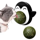 Catnip Juguetes para Gatos Pelota interactiva para Gato Una Bola Que Gira 360º con Tapa de...
